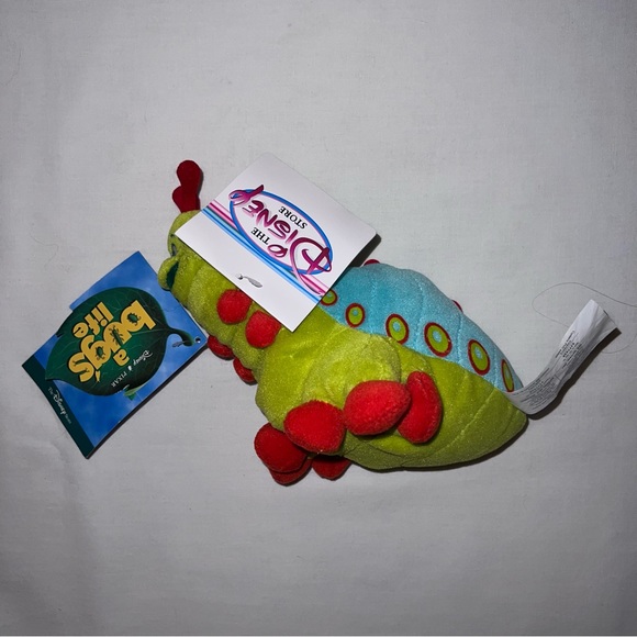 New Disney Bugs Life Heimlich Plush Bean Bag Toy 9 in beanie - Picture 2 of 9